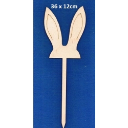 SKLEJKA #3mm Uszy zajączka 36x12cm , do kwiatów, doniczki , stroika / 6556